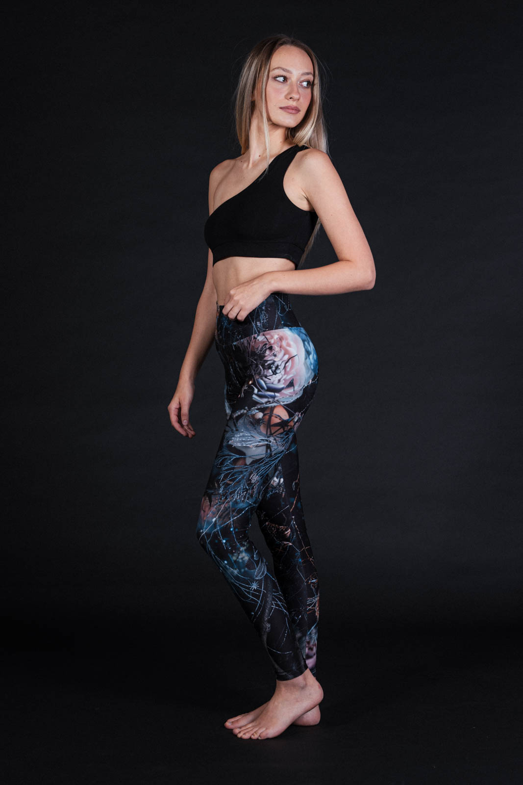 functional leggings Still life black