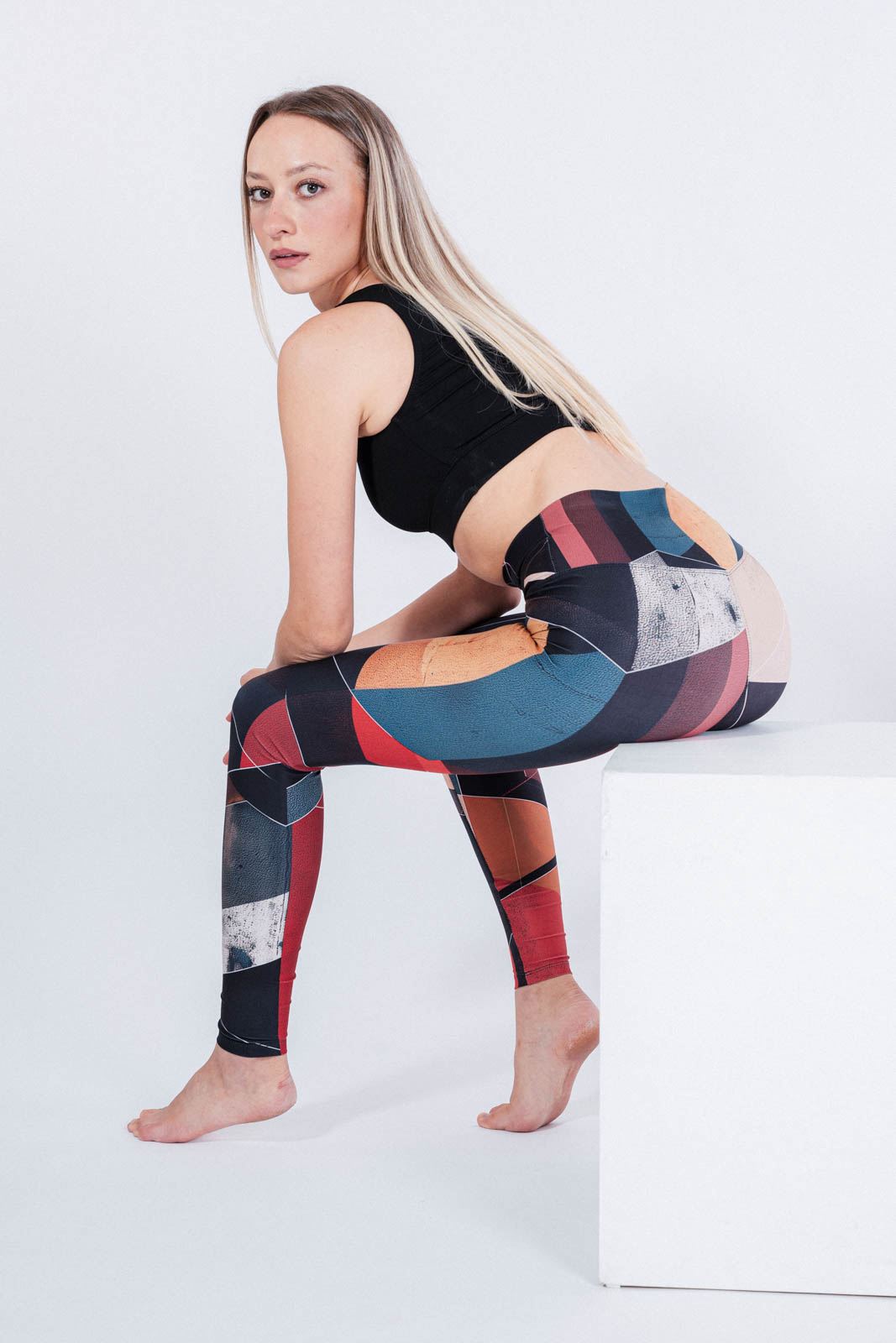 functional leggings Cubes cubes