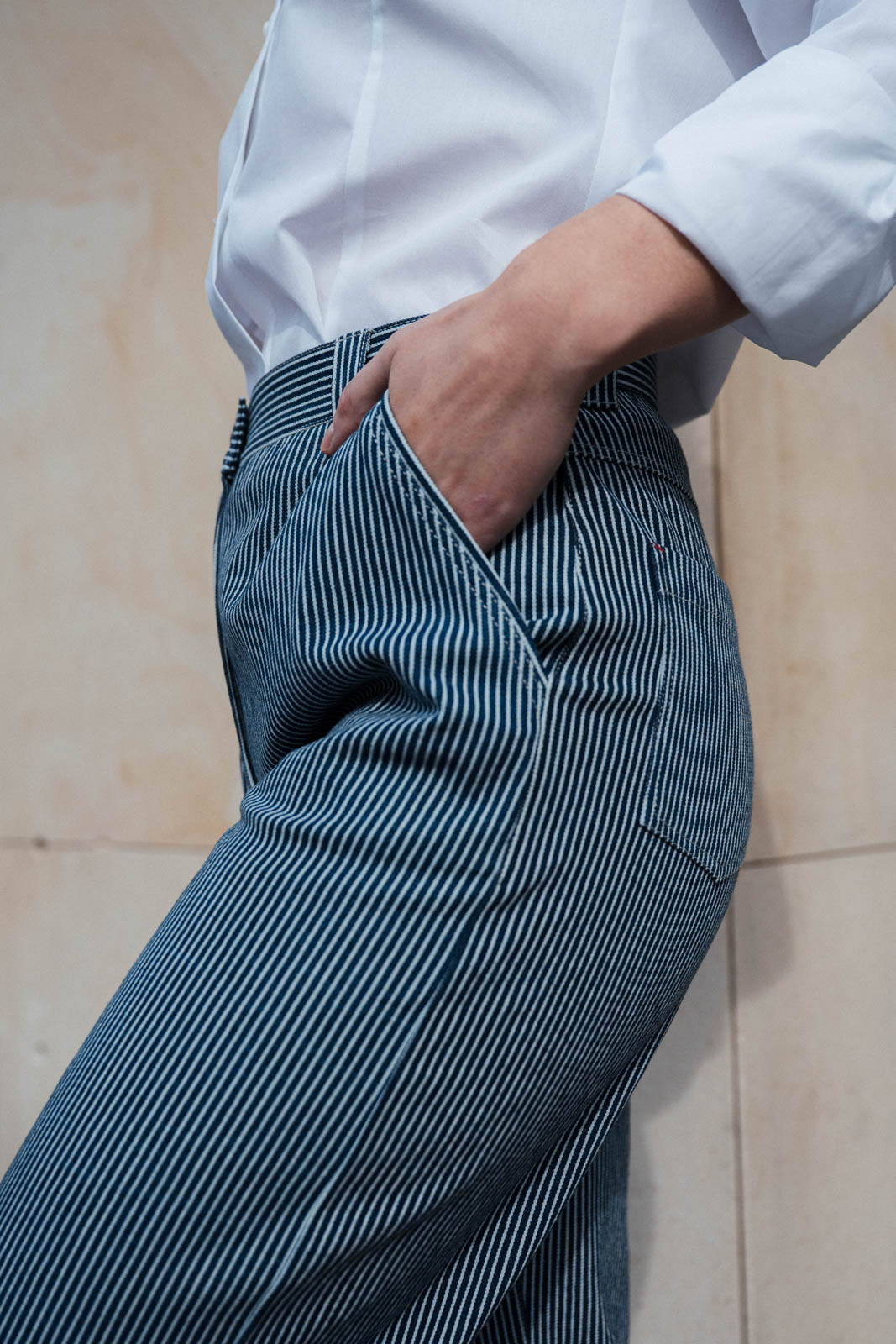 Pants Lima navy stripe