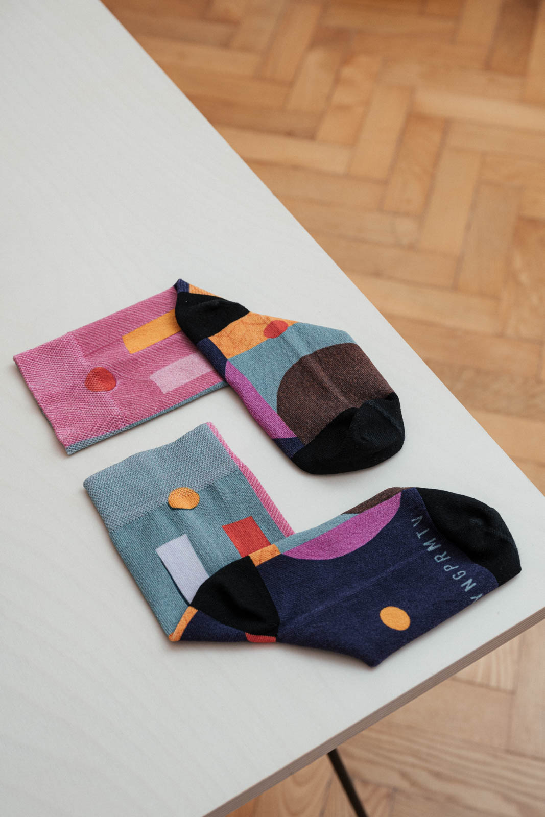 Socks Fusky printusky four squares