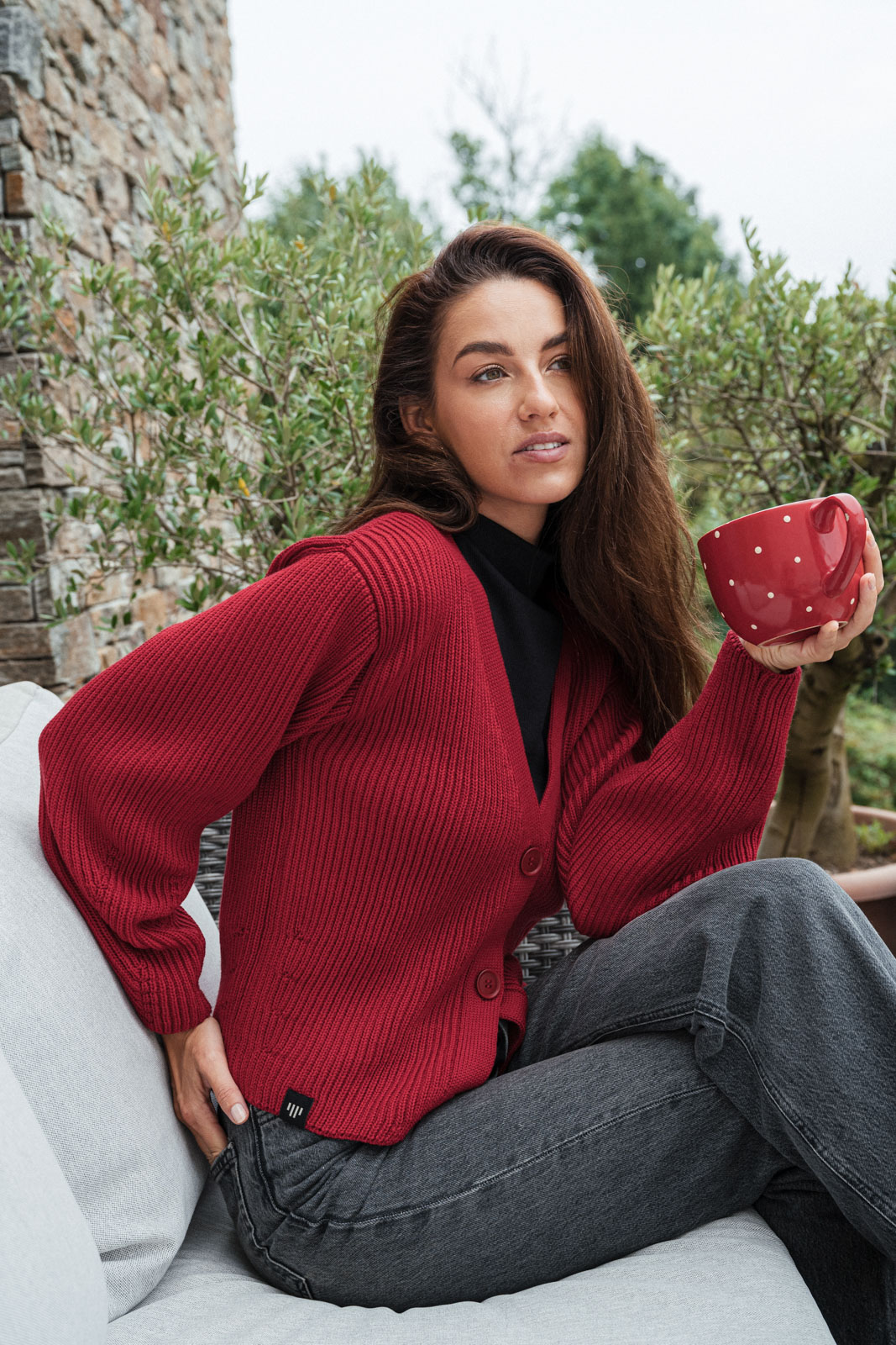 sweaters merino Courtney ruby