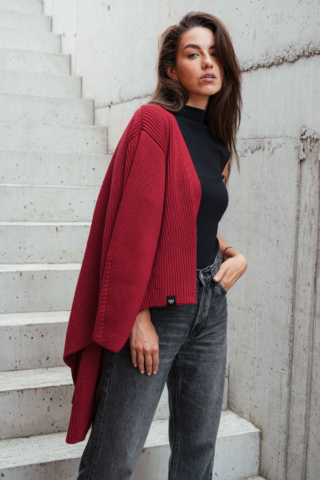 sweaters merino Courtney ruby