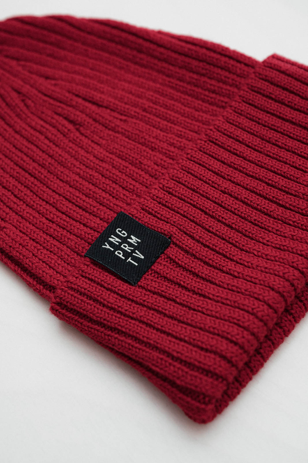 beanie merino Beanie rib merino ruby