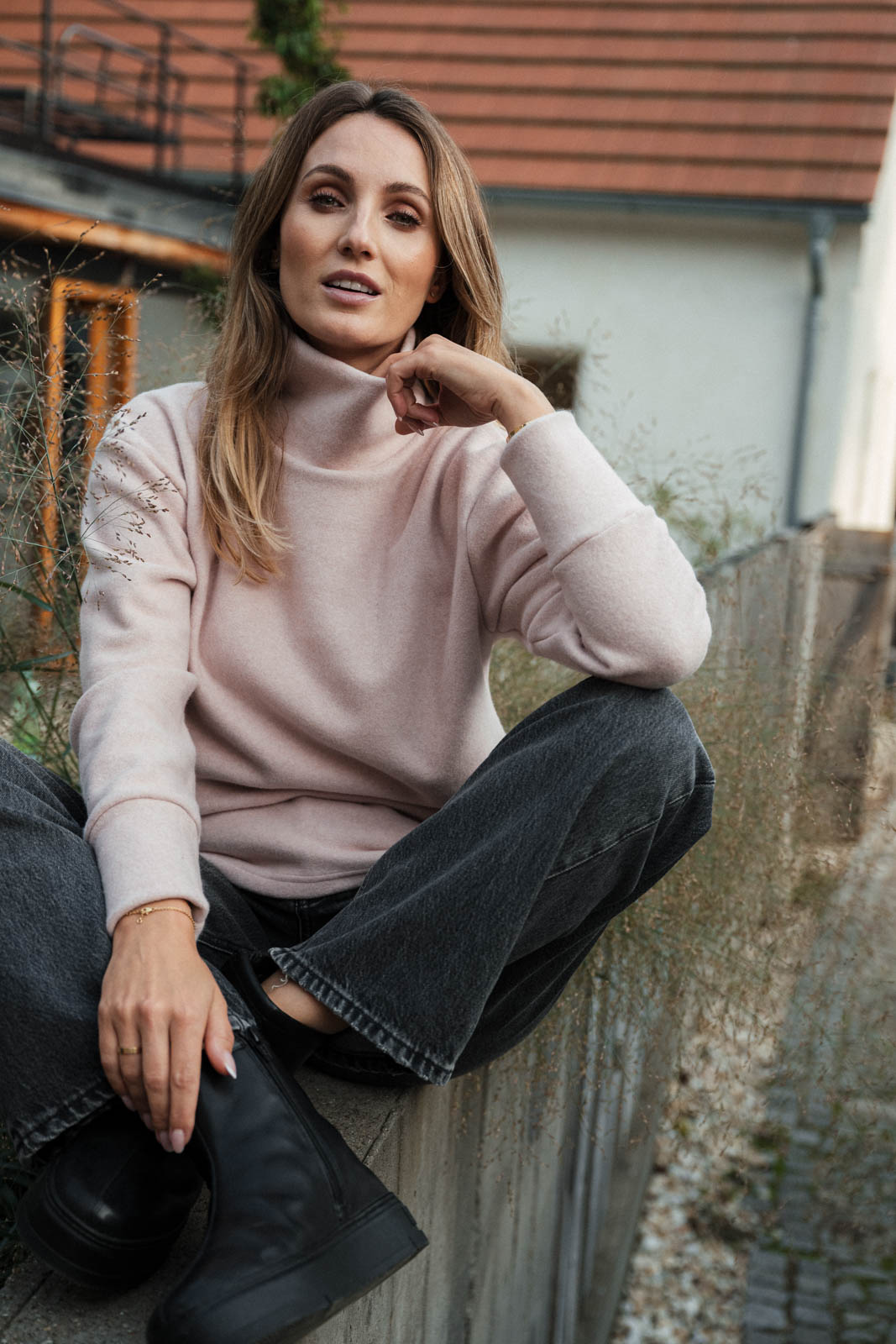 sweatshirt and sweathers Alice powder pink