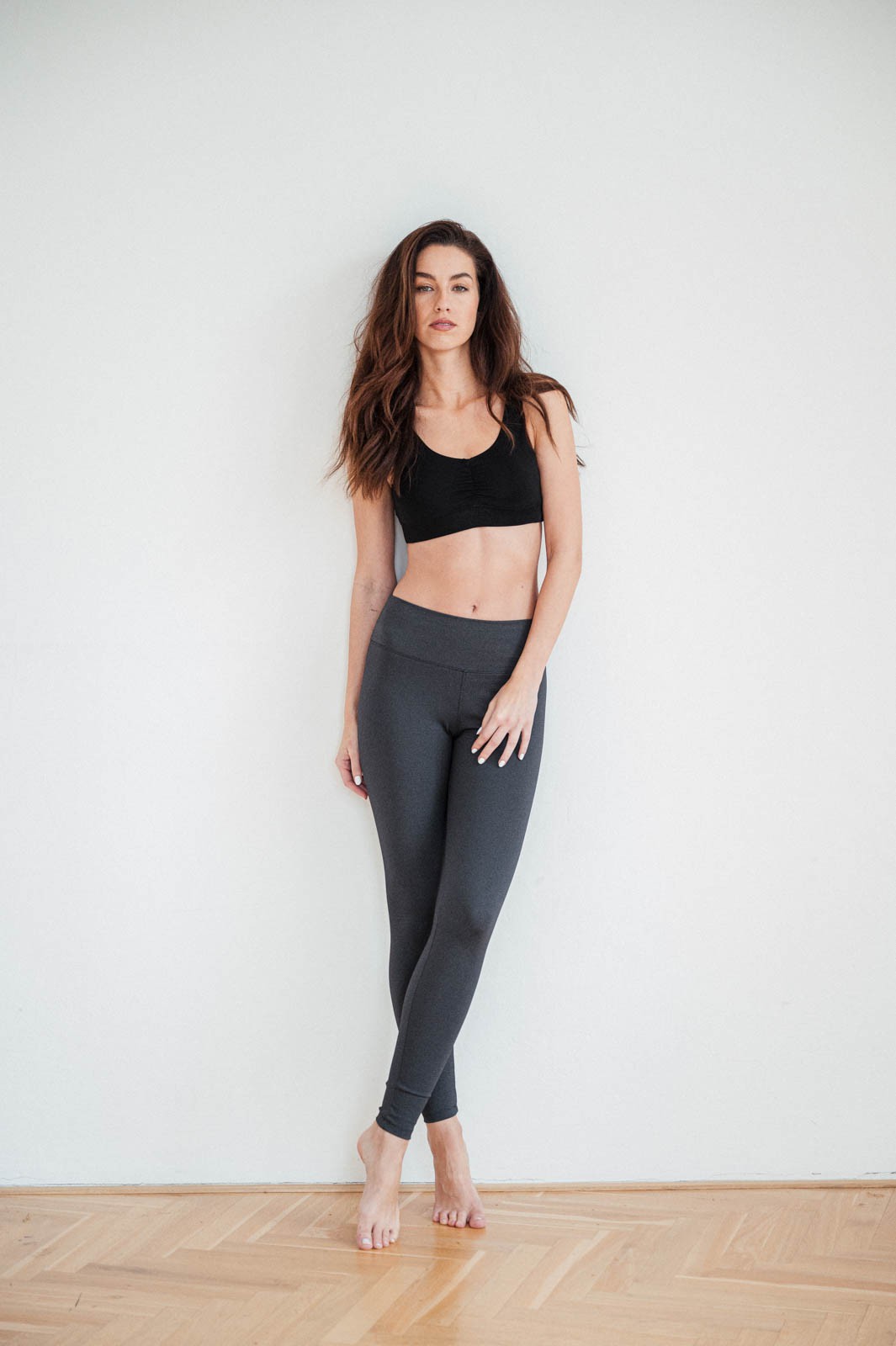 functional leggings Ines grey melange