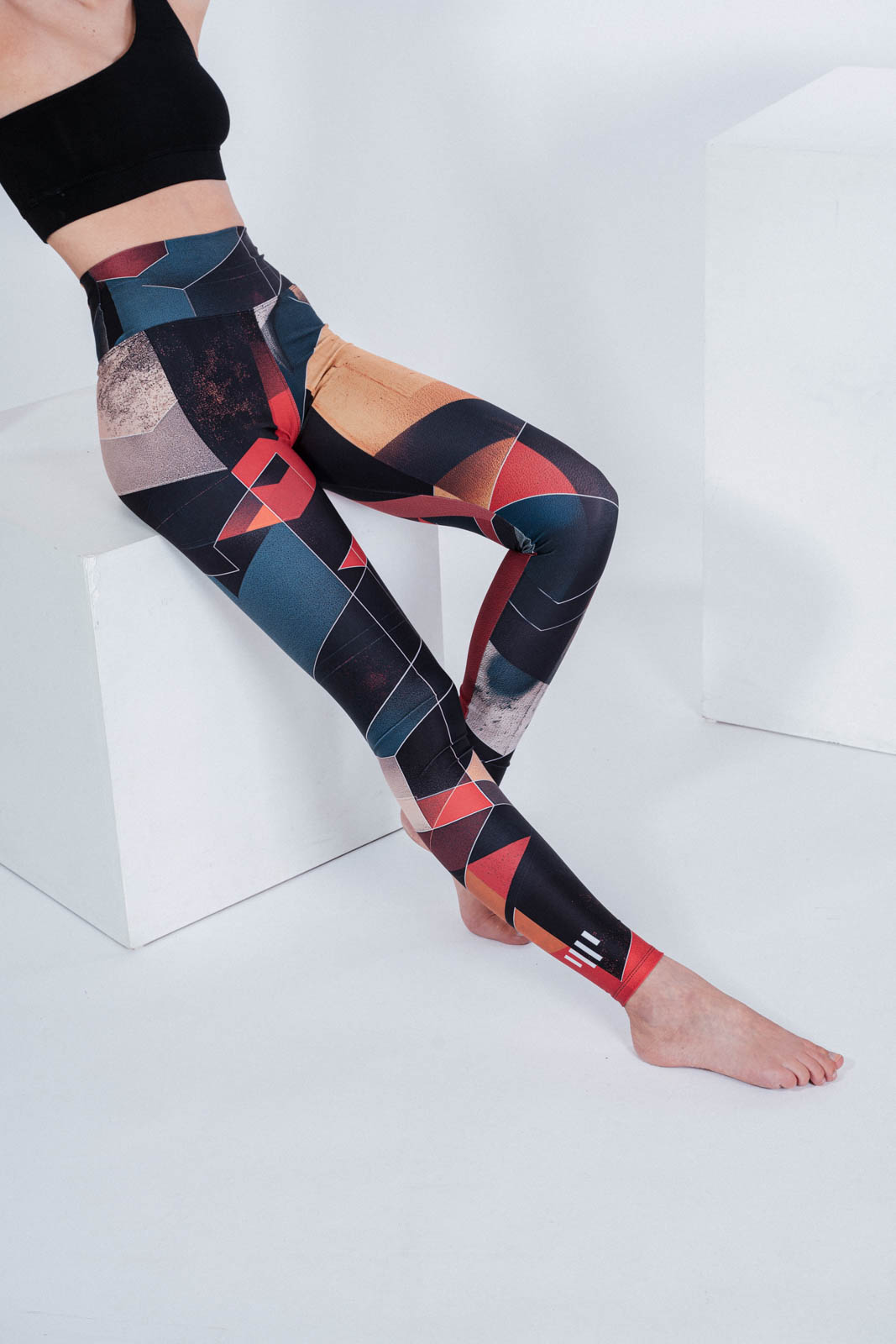 functional leggings Cubes cubes