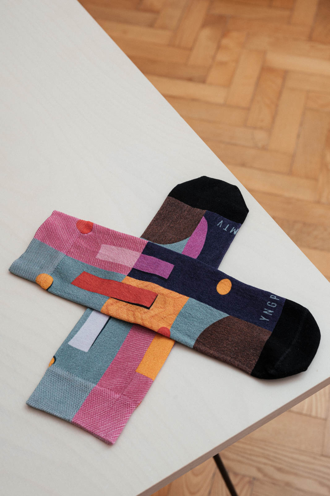 Socks Fusky printusky four squares