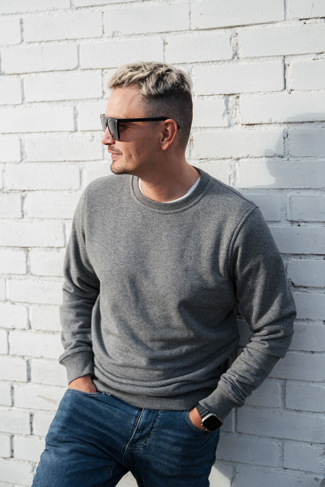 sweatshirt & sweather Elon heather grey