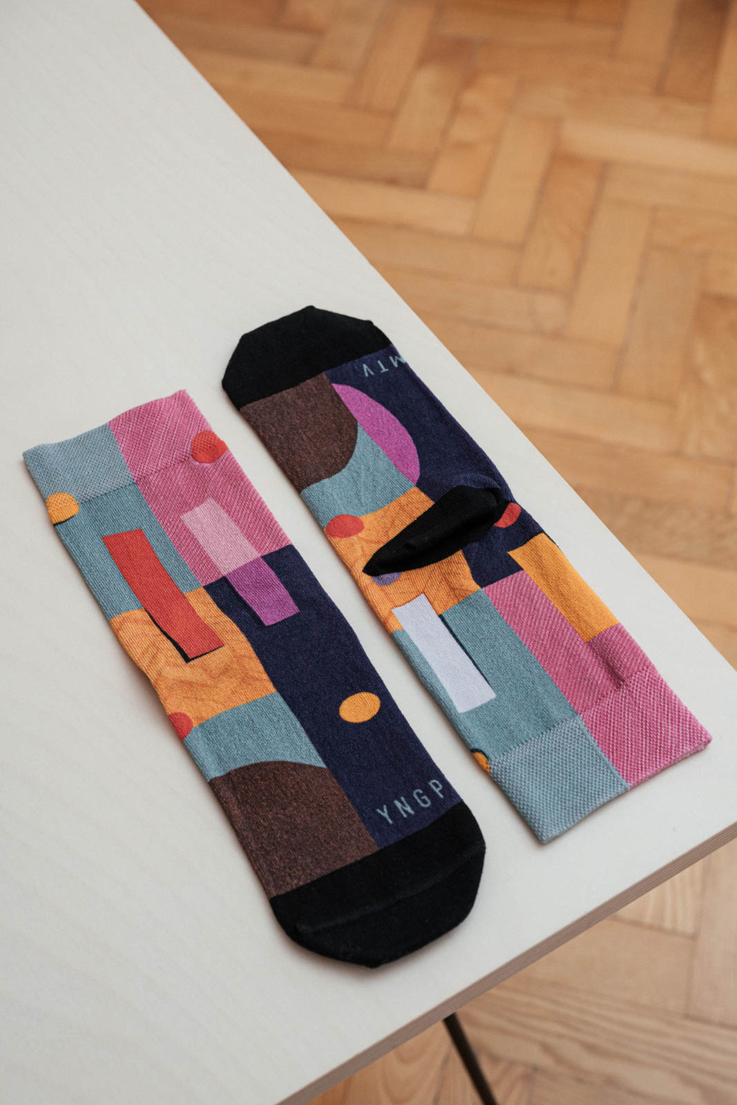 Socks Fusky printusky four squares