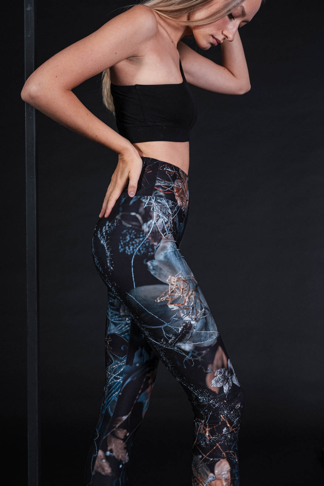 functional leggings Still life black