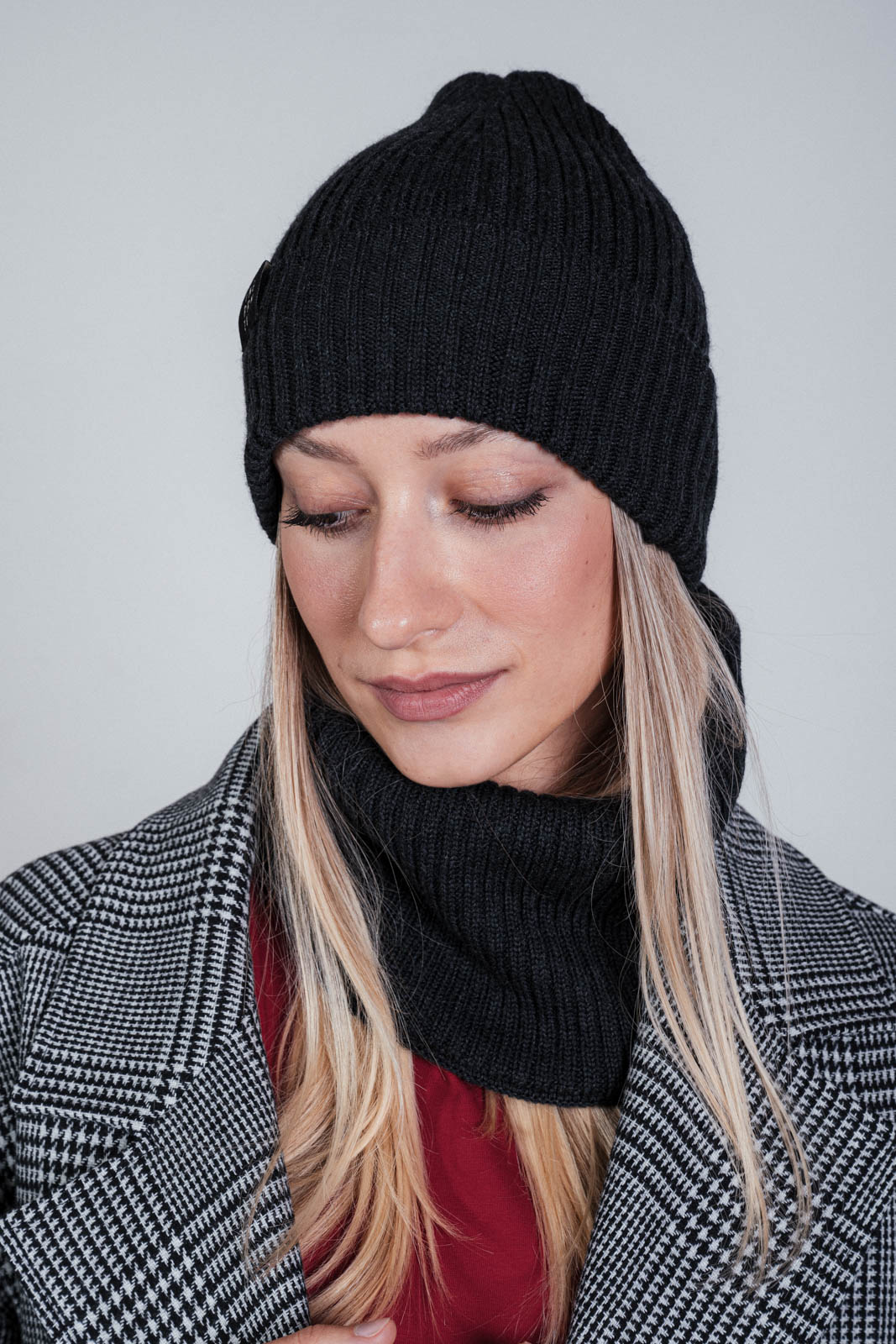 beanie merino Beanie rib merino anthracite