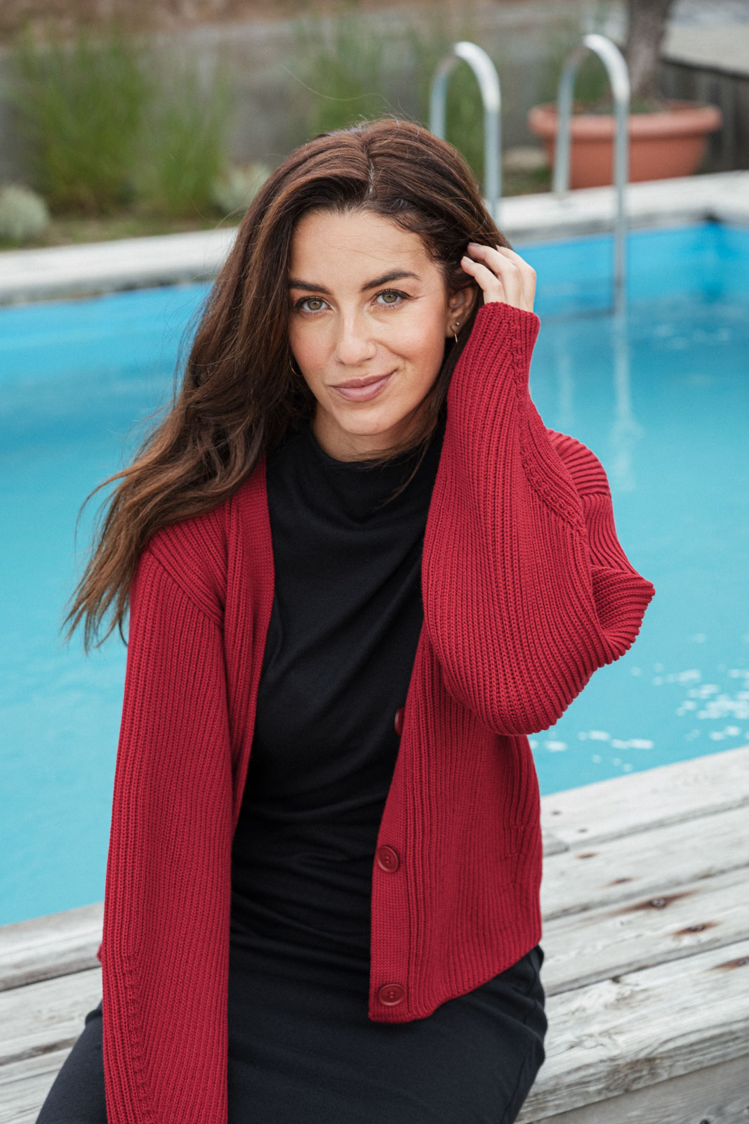 sweaters merino Courtney ruby