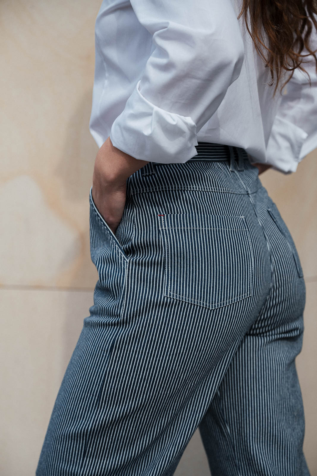 Pants Lima navy stripe