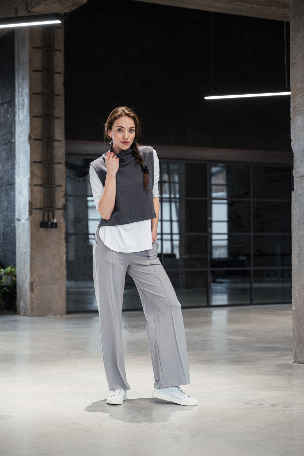 Pants Lungo silver