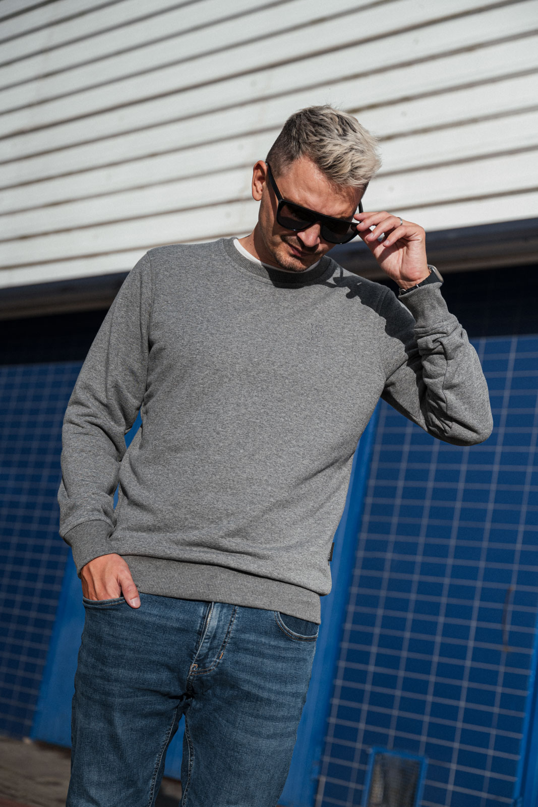 sweatshirt & sweather Elon heather grey