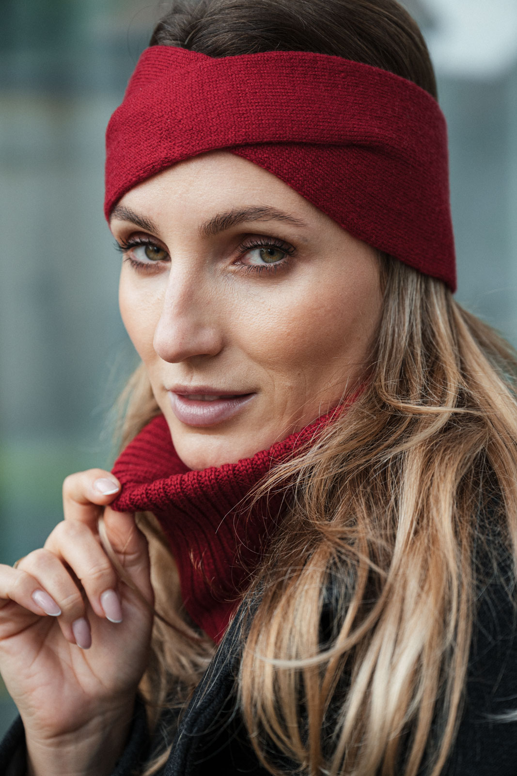 beanie merino Ada ruby