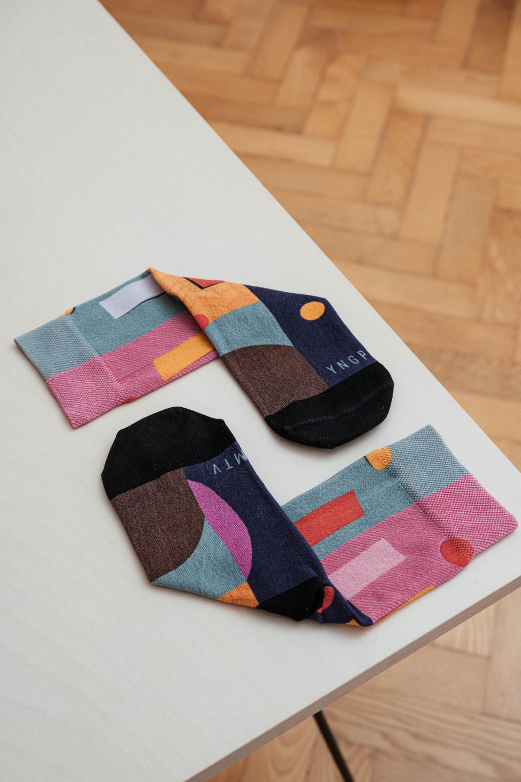 Socks Fusky printusky four squares