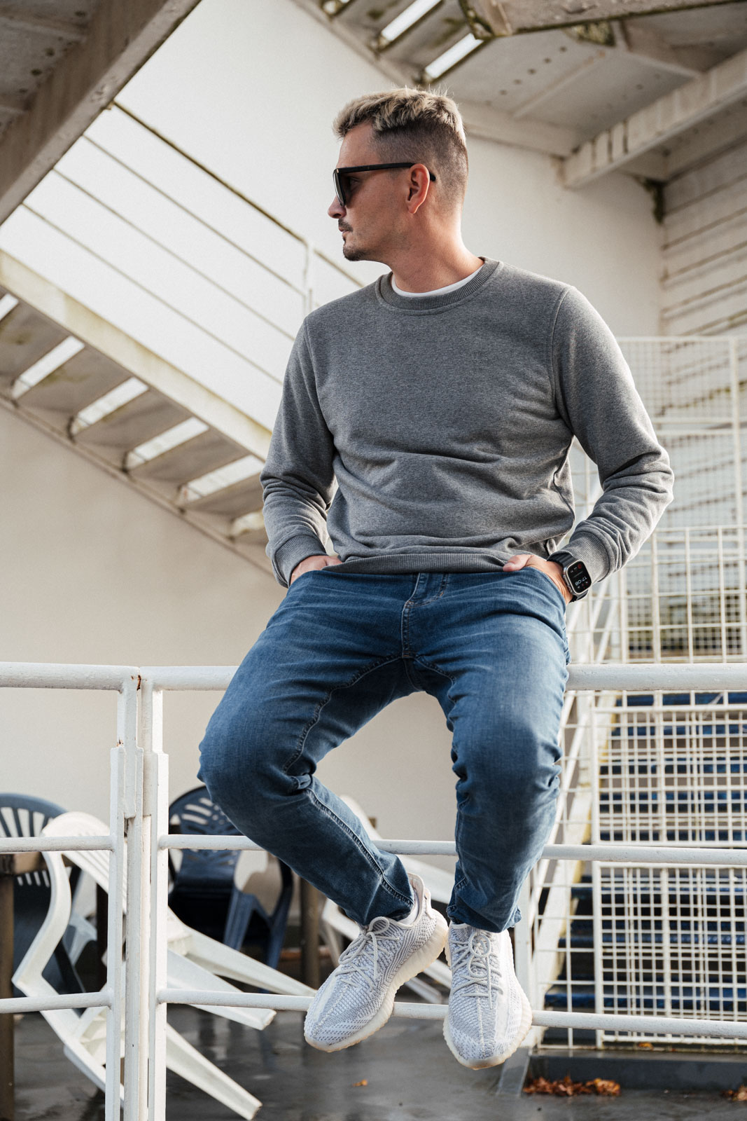 sweatshirt & sweather Elon heather grey