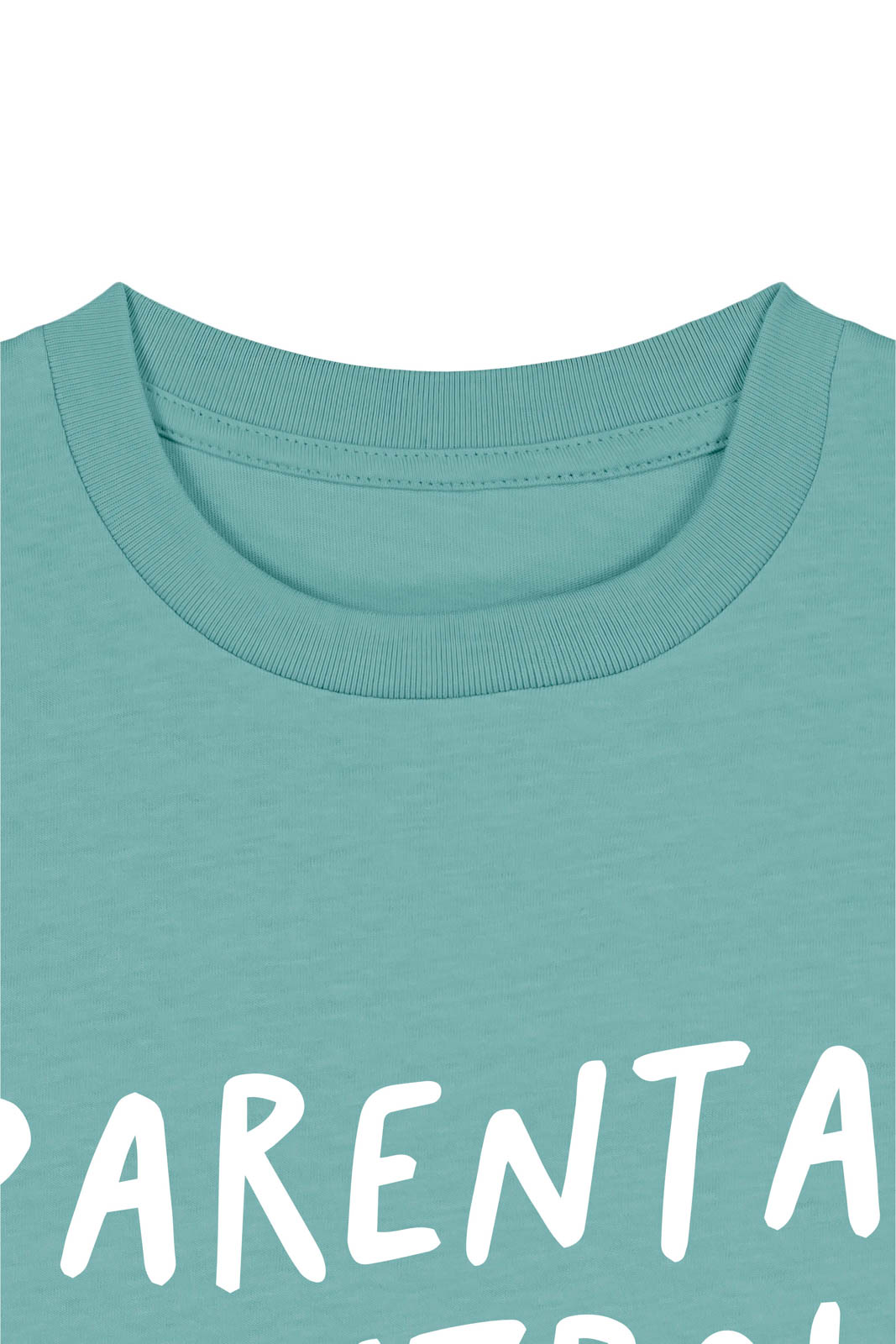 kids tee Little hacker teal monstera