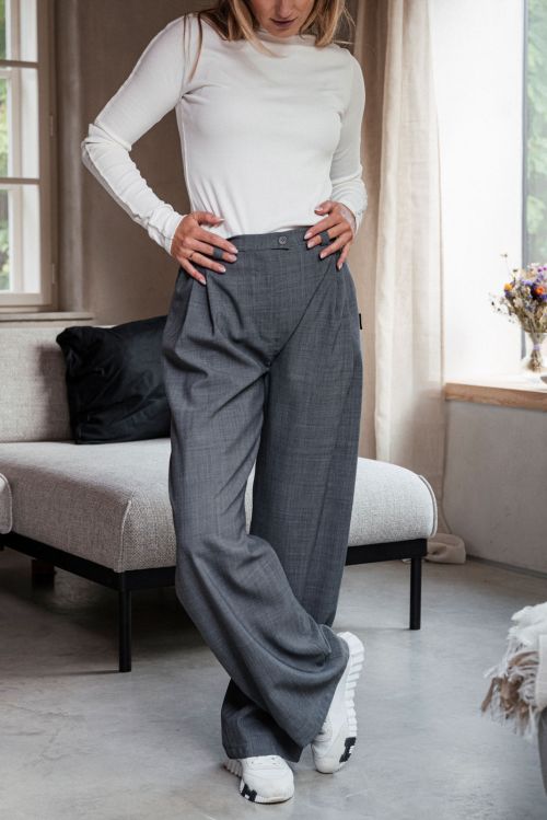 Pants Bela wool anthracite