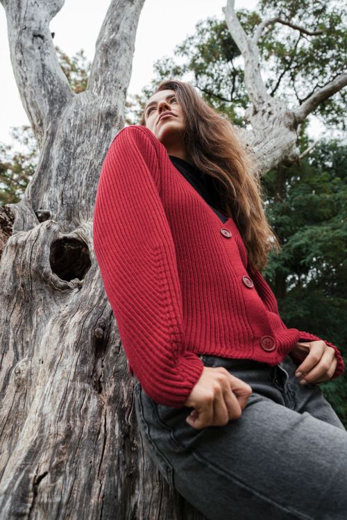 sweaters merino Courtney ruby