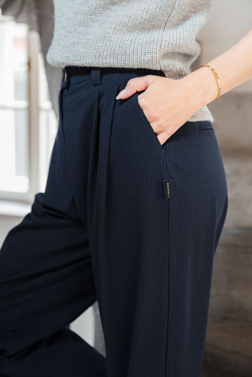 Pants Emily navy blue + stripe