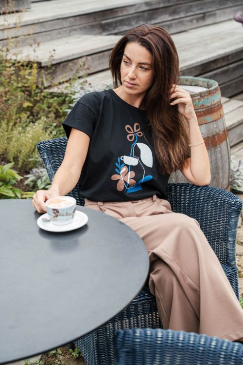 Tees But first coffee black