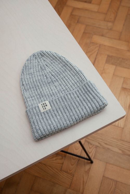 Merino beanies Beanie rib merino melange