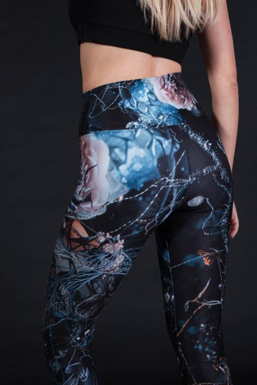 functional leggings Still life black